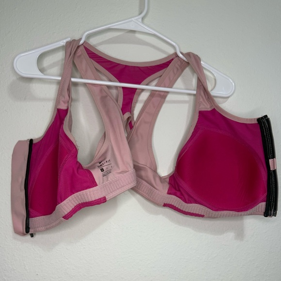Nike Blush and Magenta Zip Sports Bra - Picture 3 of 3